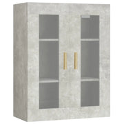Armadietto Pensile a Parete Grigio Cemento 69,5x34x90 cm CFW8462497