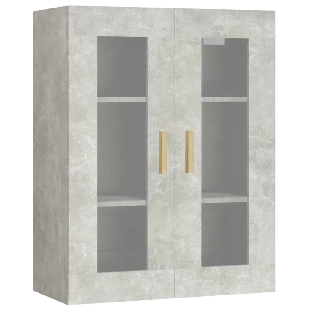 Armadietto Pensile a Parete Grigio Cemento 69,5x34x90 cm CFW8462497