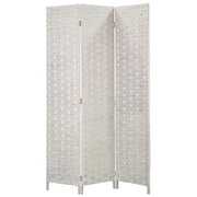 Trade Shop - Separe' A 3 Ante Pannelli Double Face Grigio Paravento Divisorio Ambienti Sep01 030421 -