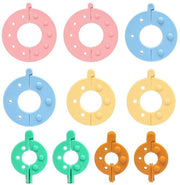 Set di 10 pompon per creare pompon in 5 misure, attrezzo per il ricamo, ideale per decorazioni creative e ricami