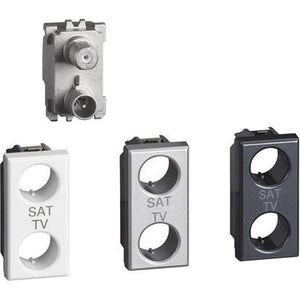 Presa Tv-Sat Bticino Axolute Coassiale Diretta Demiscelata H4214D