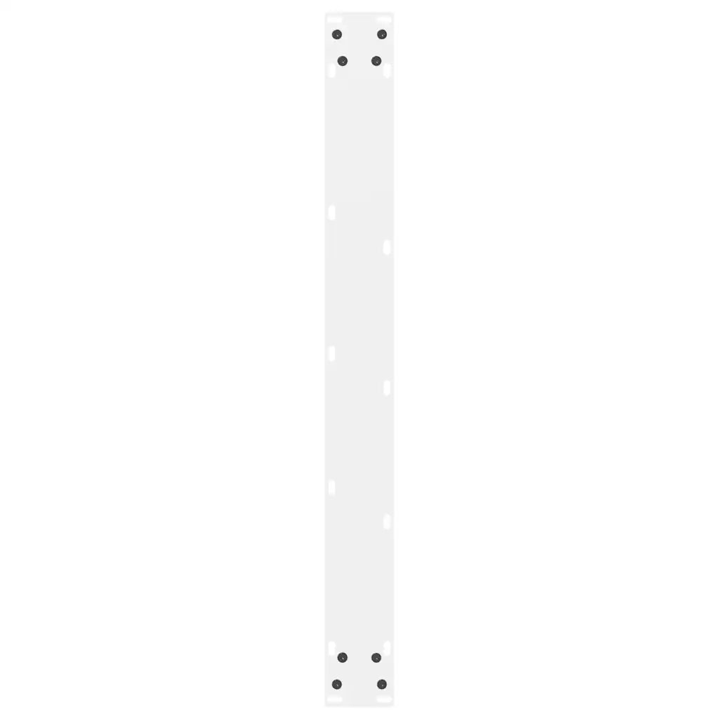 Gambe per tavolo da pranzo bianche 2 pz 80x(72-73) cm in acciaio