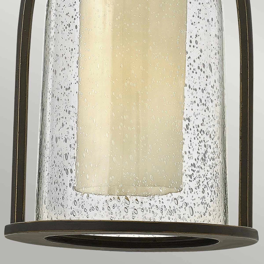 Lampada sospensione esterna loft bronzo E27 Hinkley Quincy