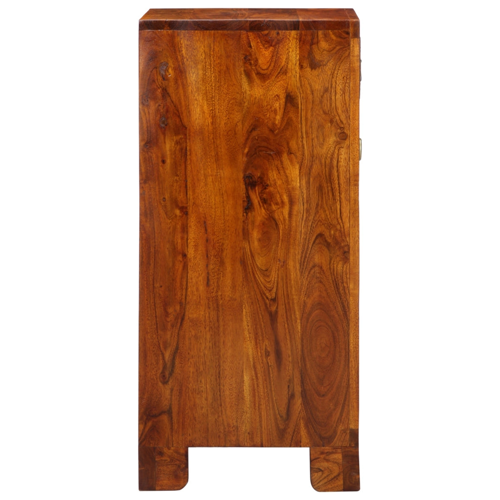 Supporto per telefono Marrone miele 40x35x75 cm Legno massello di Acacia