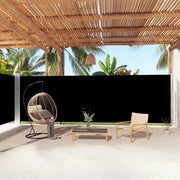 Tenda da Sole Laterale Retrattile Nera 200x1000 cm cod mxl 17982