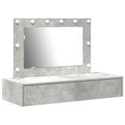 Toeletta | Tavolo da Trucco Grigio 100 x 40 x 70 cm Legno multistrato