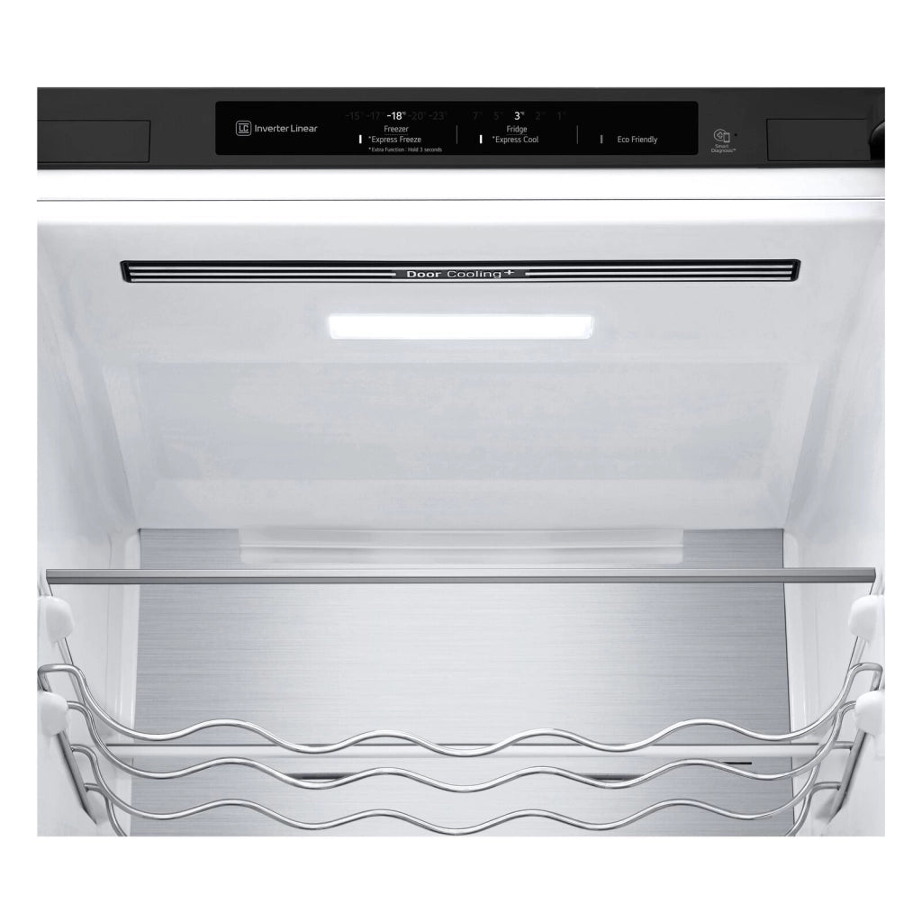 LG GBB72MCVBN Frigorifero combinato, Classe B, 384L, MetalFresh, Wine Rack, No frost, Nero