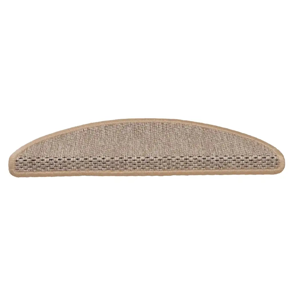 Tappeti Adesivi Scale Aspetto Sisal 30pz 56x17x3cm Beige Chiaro
