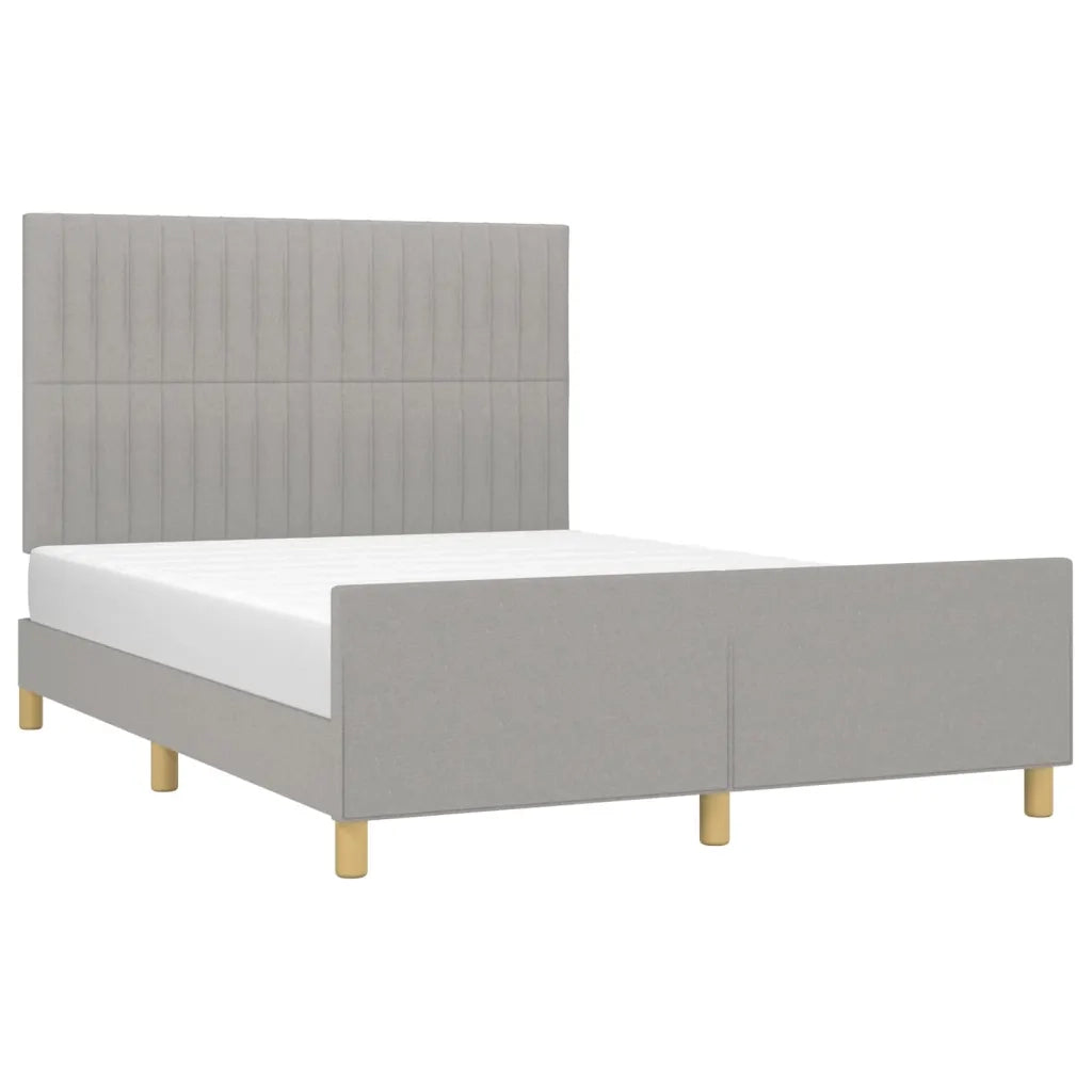 Giroletto senza Materasso Grigio Chiaro 140x200 cm Tessuto 3125219