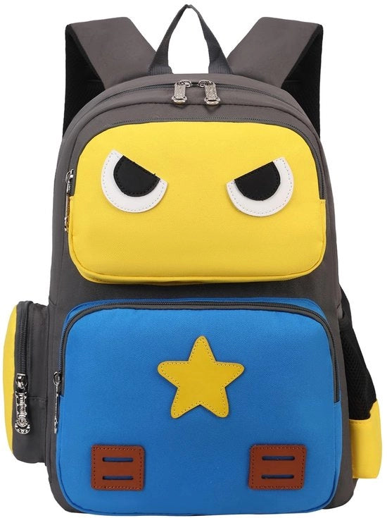 Borsa per bambini - Borsa per scuola - 15L - Giallo/blu - Ideale per bambini dai 5 ai 10 anni
