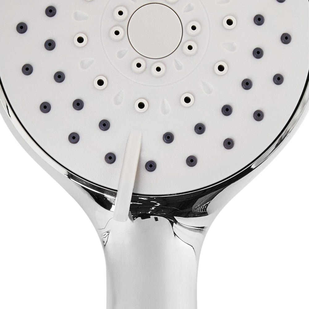 Set doccia con tubo flessibile 3 modalità di spruzzo Metallo argento stile moderno
