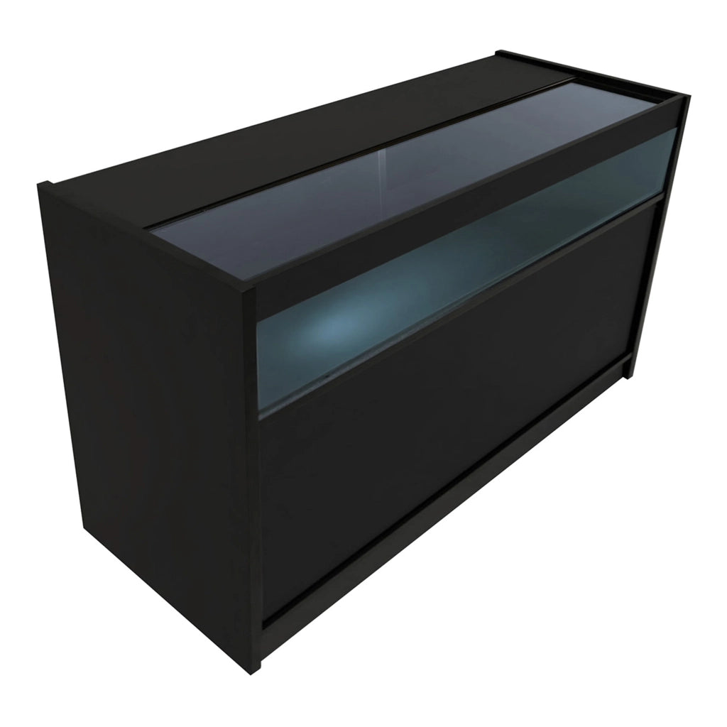 Set Banconi Nero Polaris LED K1500 B1500 CM60 TB60 con Serratura e Vetrina