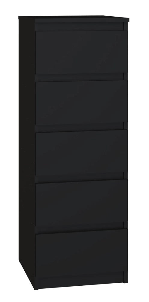Cassettiera MALWA W5 nero per camera e soggiorno
