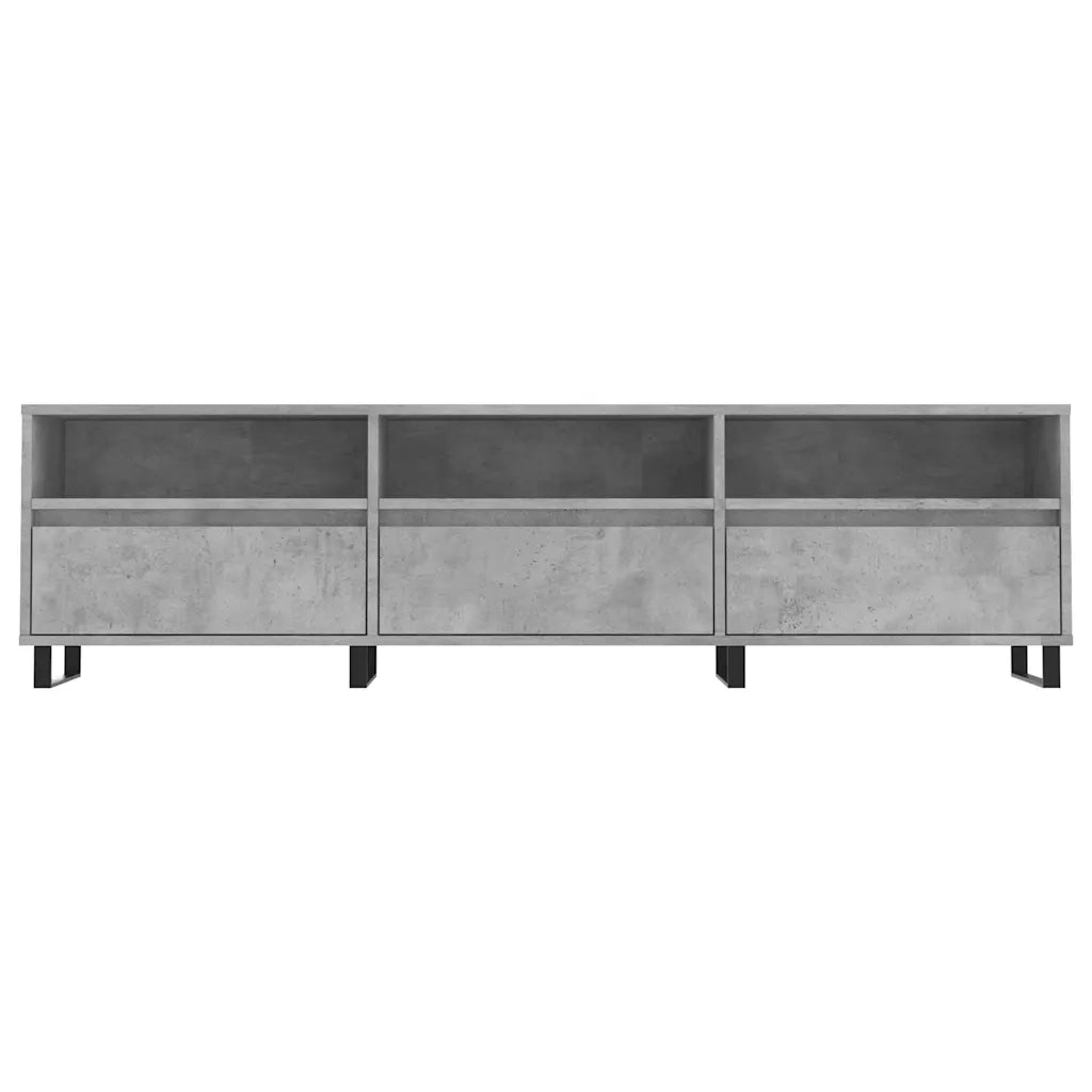 Mobile TV Grigio Cemento 150x30x44,5 cm Legno Multistrato 831304
