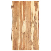 Piano del Tavolo in Legno Massello di Acacia 118x(50-60)x3,8 cm