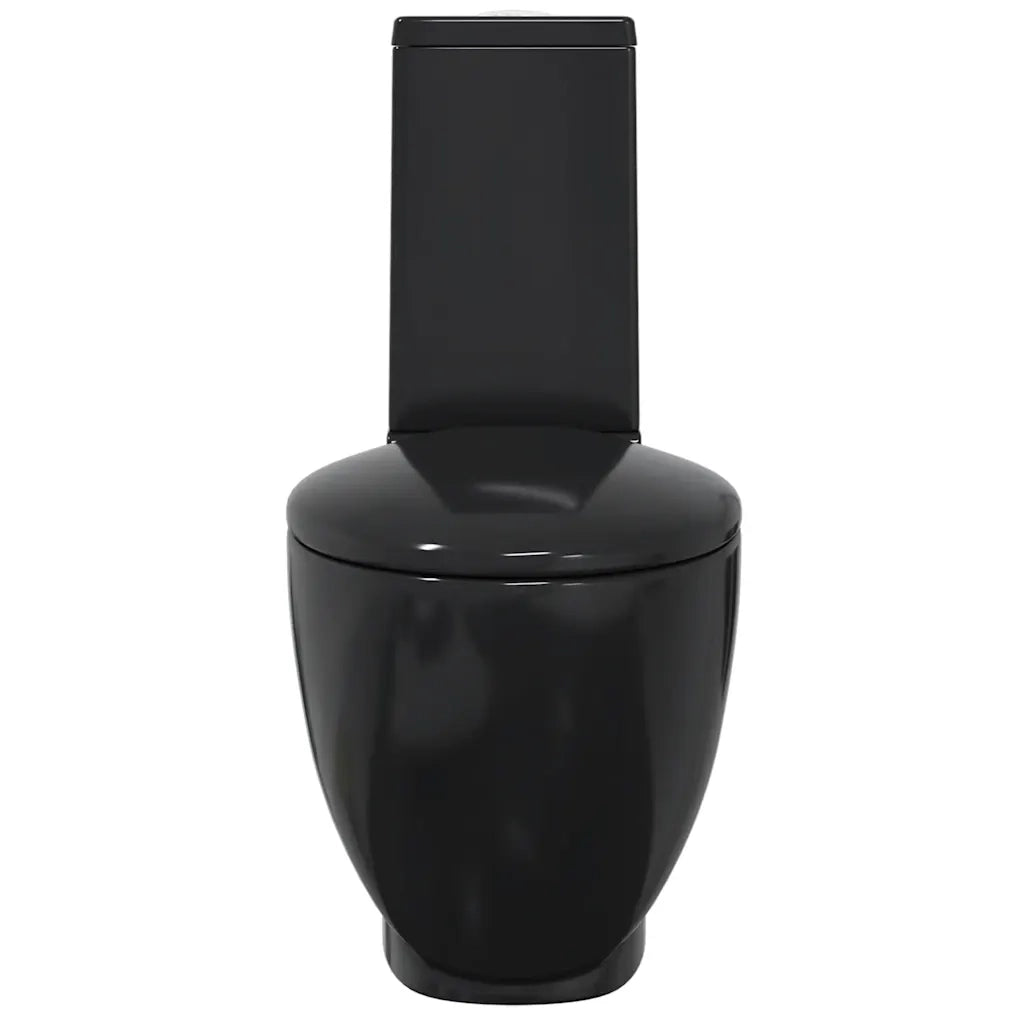 Vaso WC in Ceramica con Scarico Dietro Nero 140298