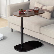 Tavolo angolare C, piccola tavola salotto, tavolo in legno per divano, regolabile in altezza, tavolo angolare per divano, tavolo salotto moderno e mobile, tavolo angolare per soggiorno e camera da letto (nero-a)