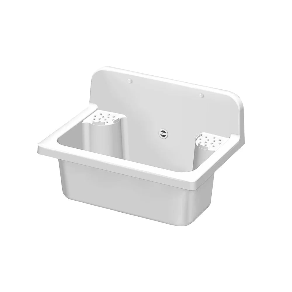 Lavatoio bianco da esterno 56X37 cm da 16 litri