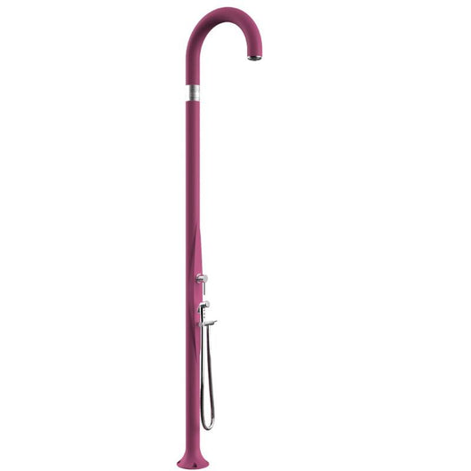 Doccia Tradizionale In Polietilene Funny Yin Con Miscelatore E Doccetta Colore Fuxia Cv-T145/4003