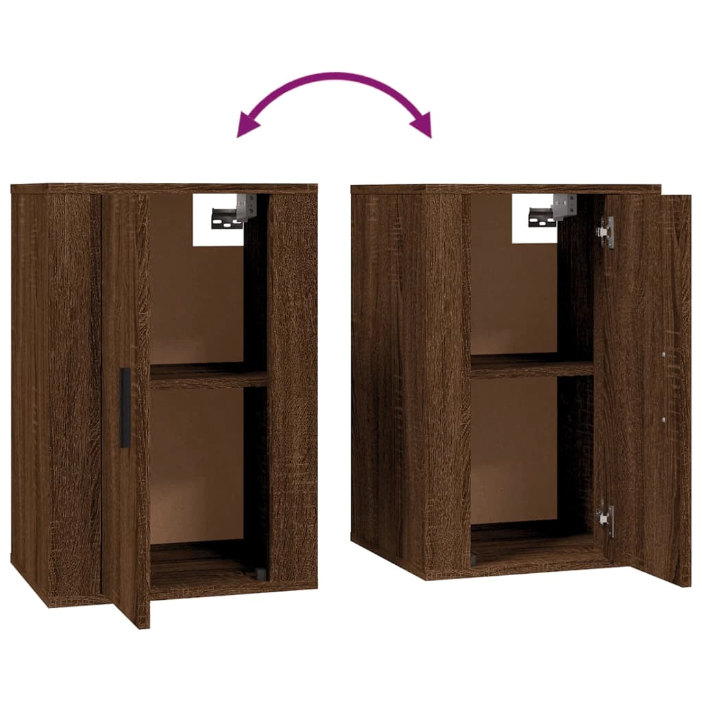 Mobile TV multimediale scaffale TV mobile TV credenza TV sala da pranzo soggiorno camera da letto da parete rovere 40 x 34,5 x 60 cm marrone 02_0028103