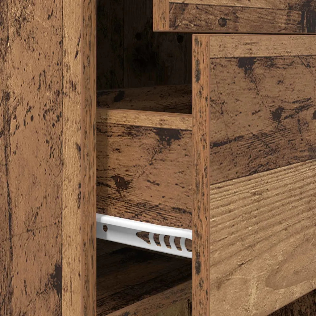 vidaXL Armadio per Libri Legno vecchio 40 x 35 x 180 cm