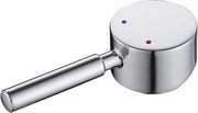 Hendel metallico sostitutivo per maniglia di rubinetto singola - universale - acciaio inox 9 x 9 mm - cromato