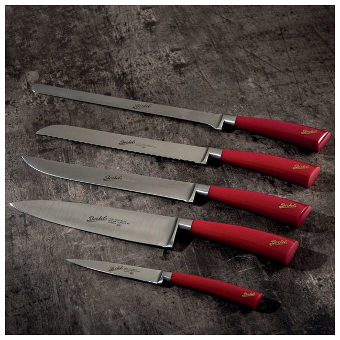 Berkel set coltelli Elegance con ceppo, 5 pezzi, acciaio inox, trinciante, pane, spelucchino, disosso
