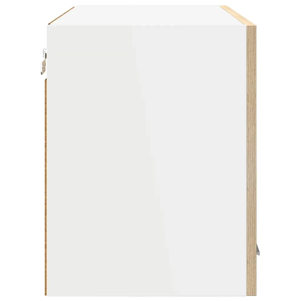 Armadio pensile con porta 2 pcs Rovere Sonoma 60 x 31 x 40 cm 884215