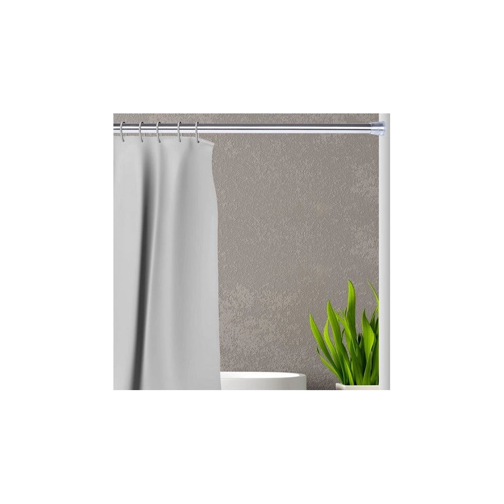 Trade Shop - Barra Telescopica Per Tenda Da Doccia 125 Cm Fino A 220 Cm Alluminio Cromato -