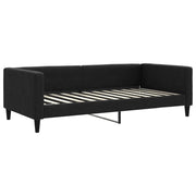 Letto singolo | Letto per adulti | Letto da Giorno Nero 100x200 cm in Tessuto