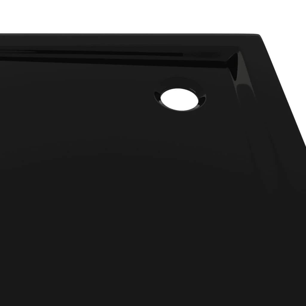 Piatto doccia base doccia piatto doccia bagno WC cabina doccia casa interno quadrato ABS nero 90x90 cm 02_0001957