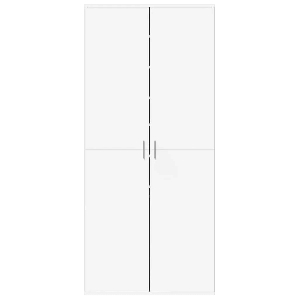 Scarpiera mobile contenitore per scarpe mobile per ingresso/corridoio/soggiorno 80 x 39 x 178 cm legno ingegnerizzato bianco 02_0021510