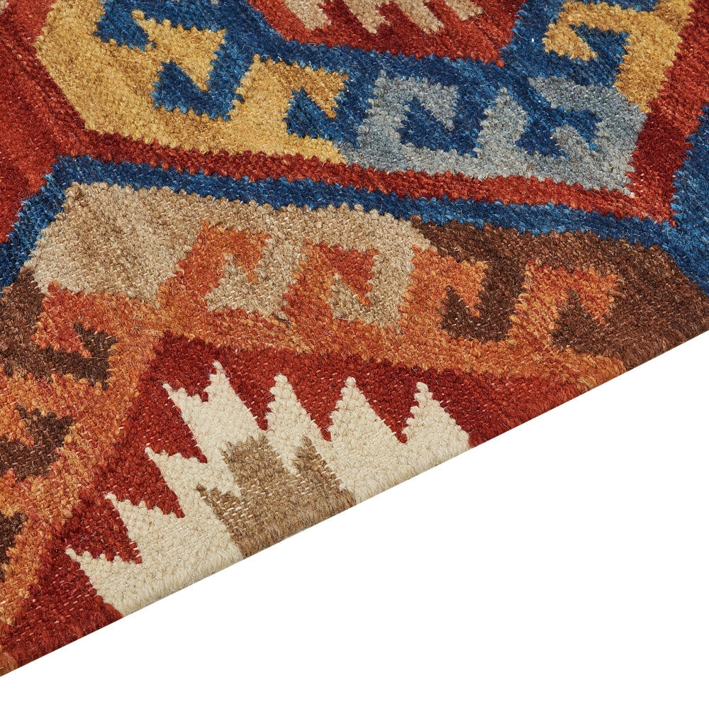 Tappeto di multicolore kilim fatto a mano 80 x 150 cm soggiorno camera da letto