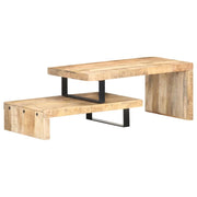 Set di 2 tavolini da caffè legno massello di mango marrone 02_0042118