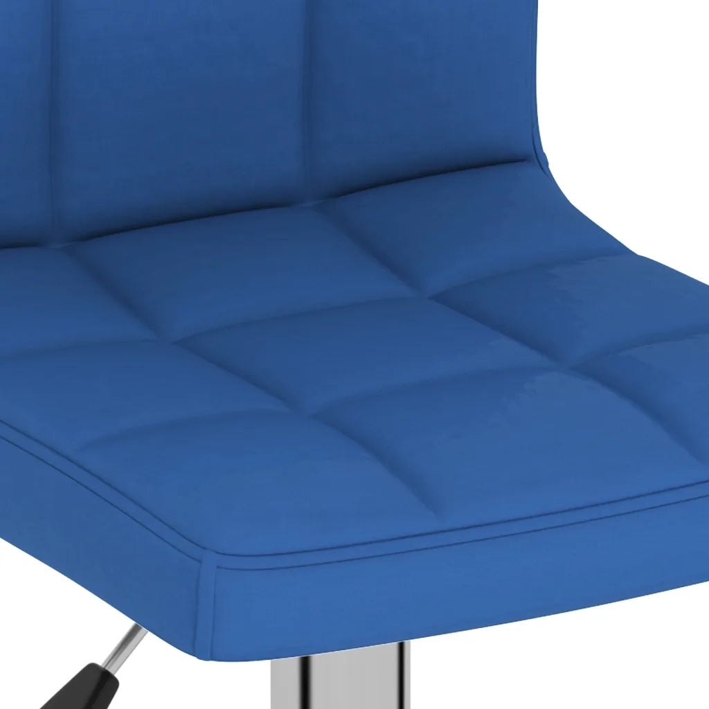 Sgabelli da Bar 2 pz Blu in Tessuto 334243