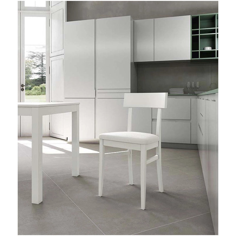 Sedia in legno laccato Monaco 44cm X 45cm H 82cm Stones