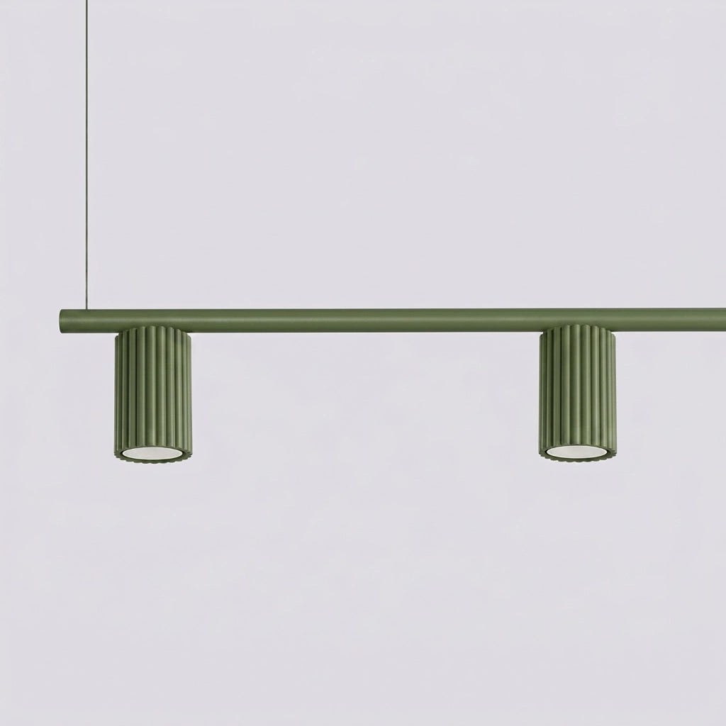 Lampadario KARBON 4 verde oliva