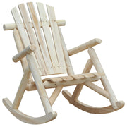 Sedia a Dondolo da Giardino in Legno 66x96x98 cm  Vermont