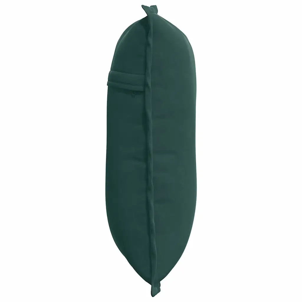 Cuscino per Schiena | Cuscino dorsale Verde Scuro 50 x 45 cm Tessuto in Cords