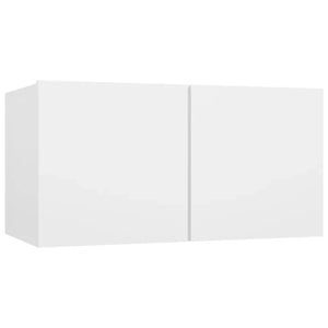 Set di Mobili Porta TV 4 pz Bianco in Legno Multistrato 3078677