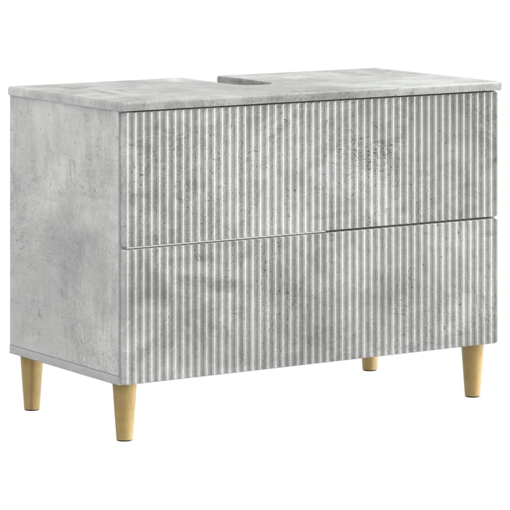 Armadio per Lavabo da Bagno ARNHEM Grigio Cemento 896578