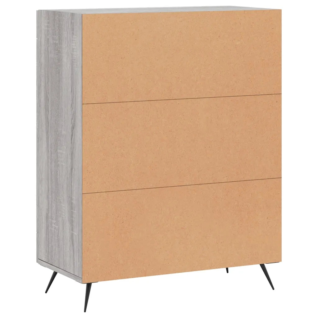 Credenza Grigio Sonoma 69,5x34x90 cm in Legno Multistrato 827762