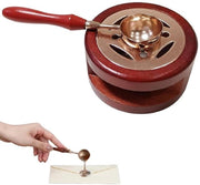 Set di smaltatura con cucchiaio di smaltatura per sigillatura - Marrone