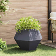 Fioriera Antracite 75 x 75 x 60 cm Acciaio
