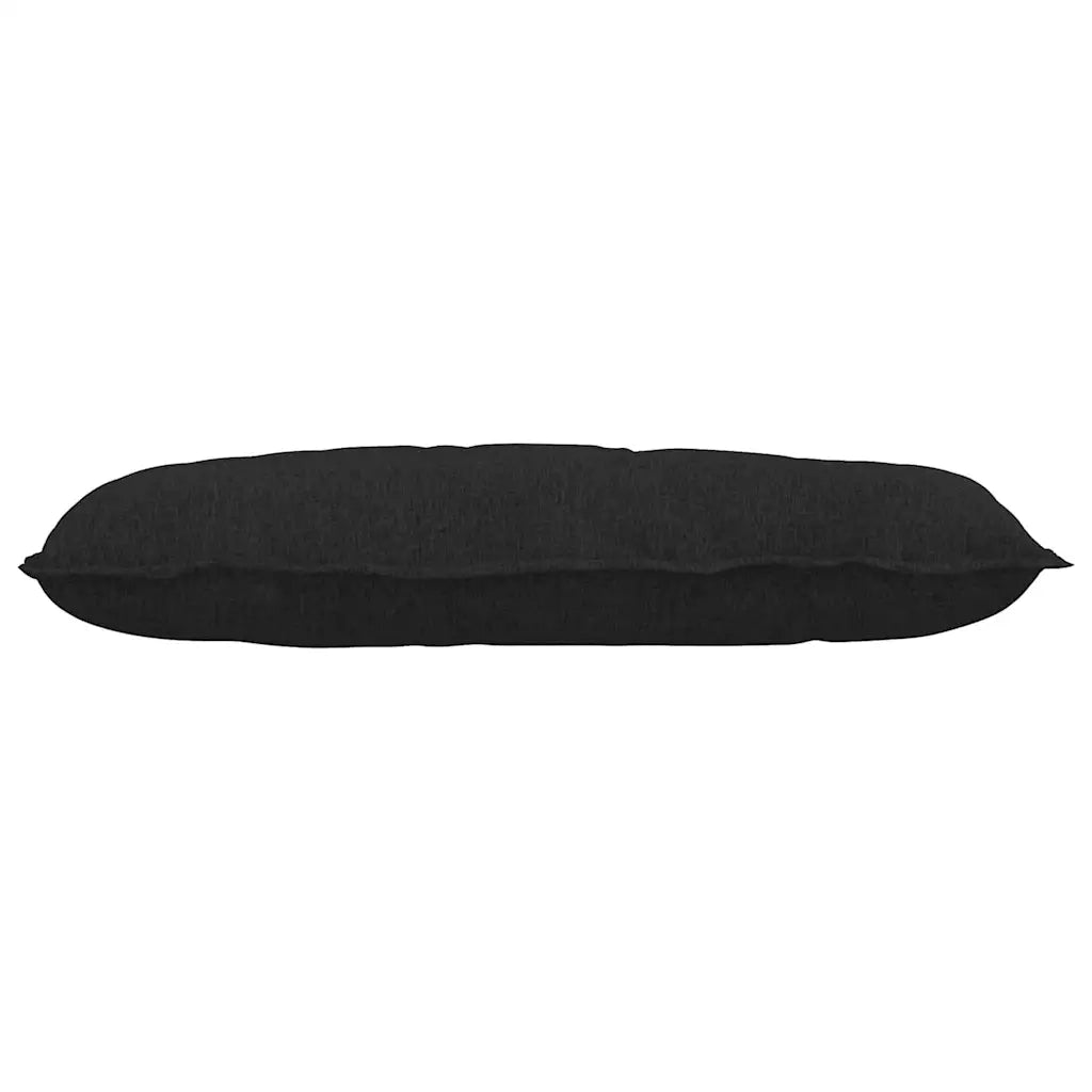 Cuscino per Schiena Nero 100 x 19 x 50 cm Tessuto 42014746