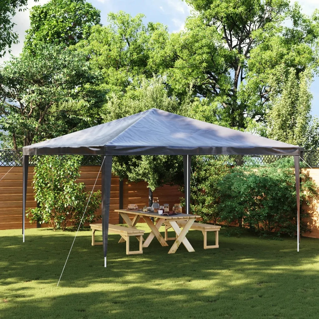 Gazebo Professionale 4x4 m Antracite 90 g/m² 48508