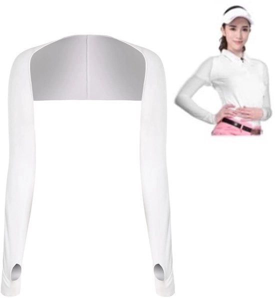 Manubrii per braccia con protezione solare - Polyester - lato ghiaccio - protezione solare - comodi - sport all'aperto - elasticità regolabile - manubri per braccia