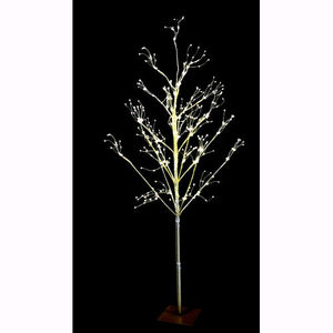 Albero di Natale LED 495 Nanoled Luce Calda Altezza 120 cm Struttura metallo dorato D2921