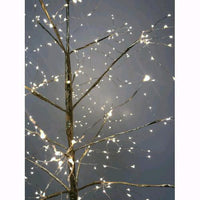 Albero di Natale LED 495 Nanoled Luce Calda Altezza 120 cm Struttura metallo dorato D2921