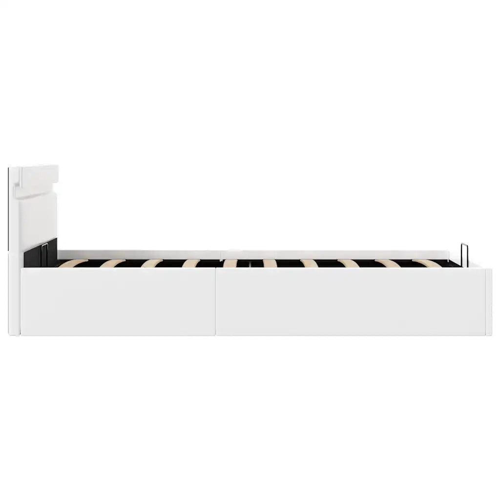 Giroletto Contenitore Idraulico LED Bianco Similpelle 100x200cm
